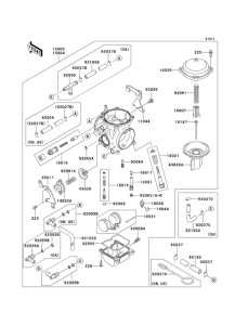 KL650 Carburetor(1 / 2)(e8f / e9f)