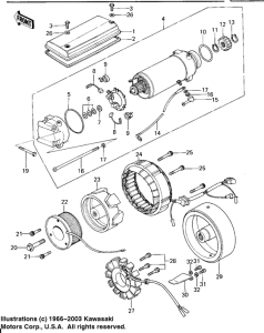 KZ650 Generator / starter motor