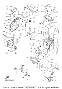 XVS1300CT Боковые обтекатели