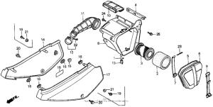 XR100 Air cleaner 88-92