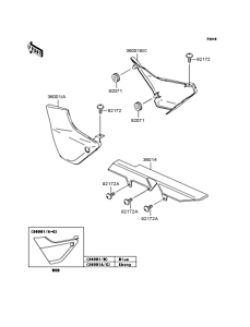 ZR400 Боковые обтекатели