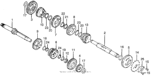 CR125 Трансмиссия