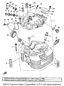 XT500G Головка цилиндров