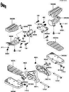 ZG1200 Подножки