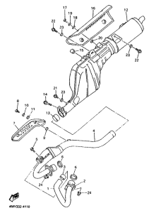 XTZ660 (35.3KW) Выхлопная система