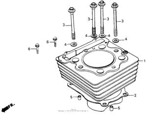 XR200R Cylinder 84-85