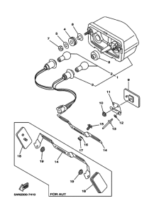 TDR125 Taillight unit ass`y