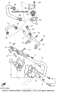 FZR600RG Водяной насос
