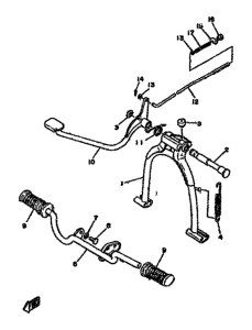 LBII-80 Stand. footrest