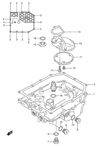 GSF1200S (ABS) Маслосборник