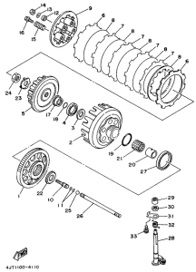 TZ125 Сцепление