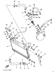 TZR125 Radiator. hose