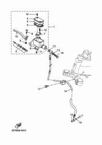 YZF-R125 Главный тормозной цилиндр