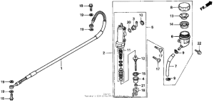 CR125R Задний тормозной цилиндр