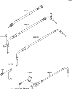 VN1500 Тросы управления