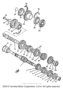 XS850G Трансмиссия