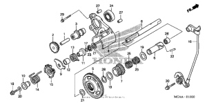GL1800 (ABS) Задняя передача