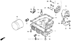 CB400F Масляный насос