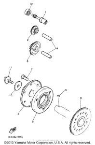 FZR600RBC Муфта стартера