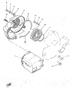 YN50R Кожух вентилятора