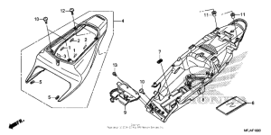 CBR600RR (ABS) Задний обтекатель