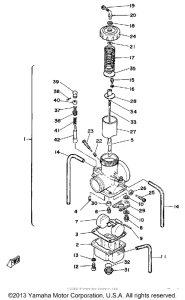 YZ465G Карбюратор