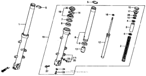  Передняя вилка