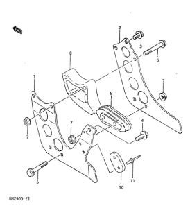 RM250 Направляющая цепи