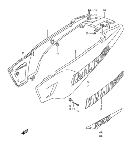 DR800 Обтекатель задний