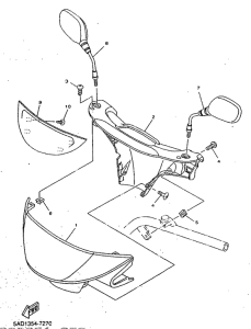 YN50 Carenado de faro delantero