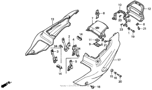 CBR900RR Боковые обтекатели
