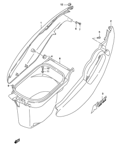 AY50 Обтекатель задний