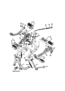 XJ650S ｽﾀﾝﾄﾞ. ﾌｰﾄﾚｽﾄ