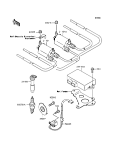 ZR400 Катушка зажигания