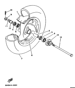 XC150 Переднее колесо
