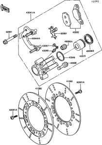 Z550 Передний тормоз