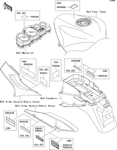 ZX1200 Лейбл предостережения