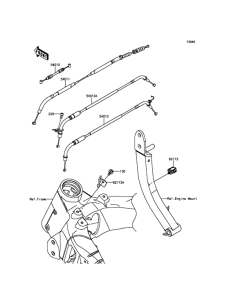 ZR1000 Тросы управления