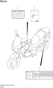 DL650 (ABS) Label (Dl650Al4 E28)
