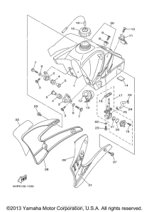 TTR125N Топливный бак