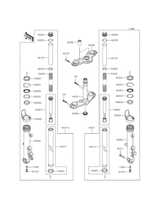 EX400 Передняя вилка