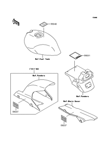 ZR250 Наклейки