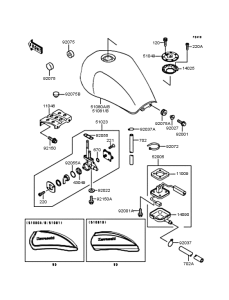 ZR750 Топливный бак