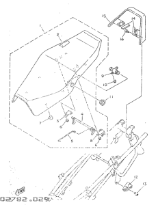 TZR50 Сиденье