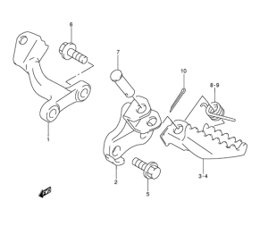 DR350 Подножки
