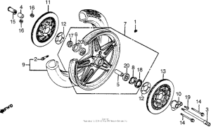 CBX Переднее колесо