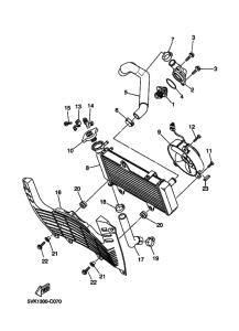 XT660R 25KW Радиатор и шланг