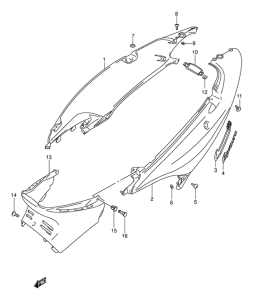 UC150 Обтекатель задний
