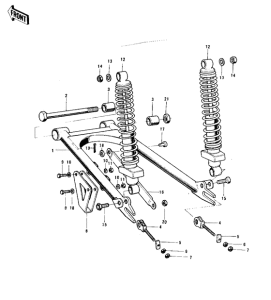  Swing arm / shock absorbers