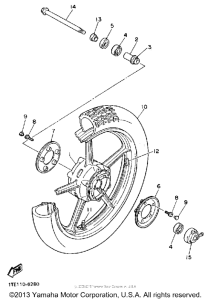 XV1100WC Переднее колесо